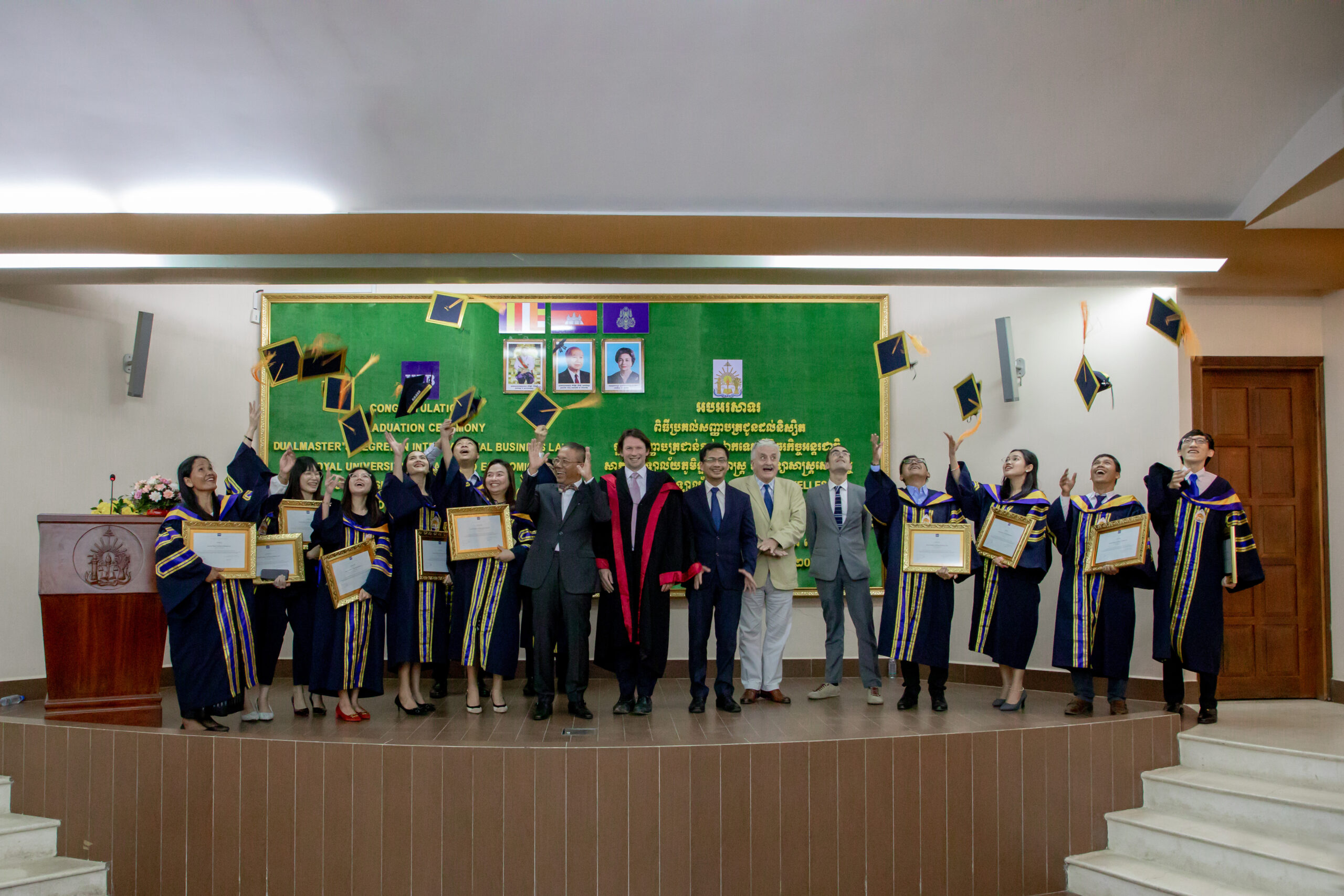 Diploma Award Ceremony for RULEULB Graduates from the Dual Master's