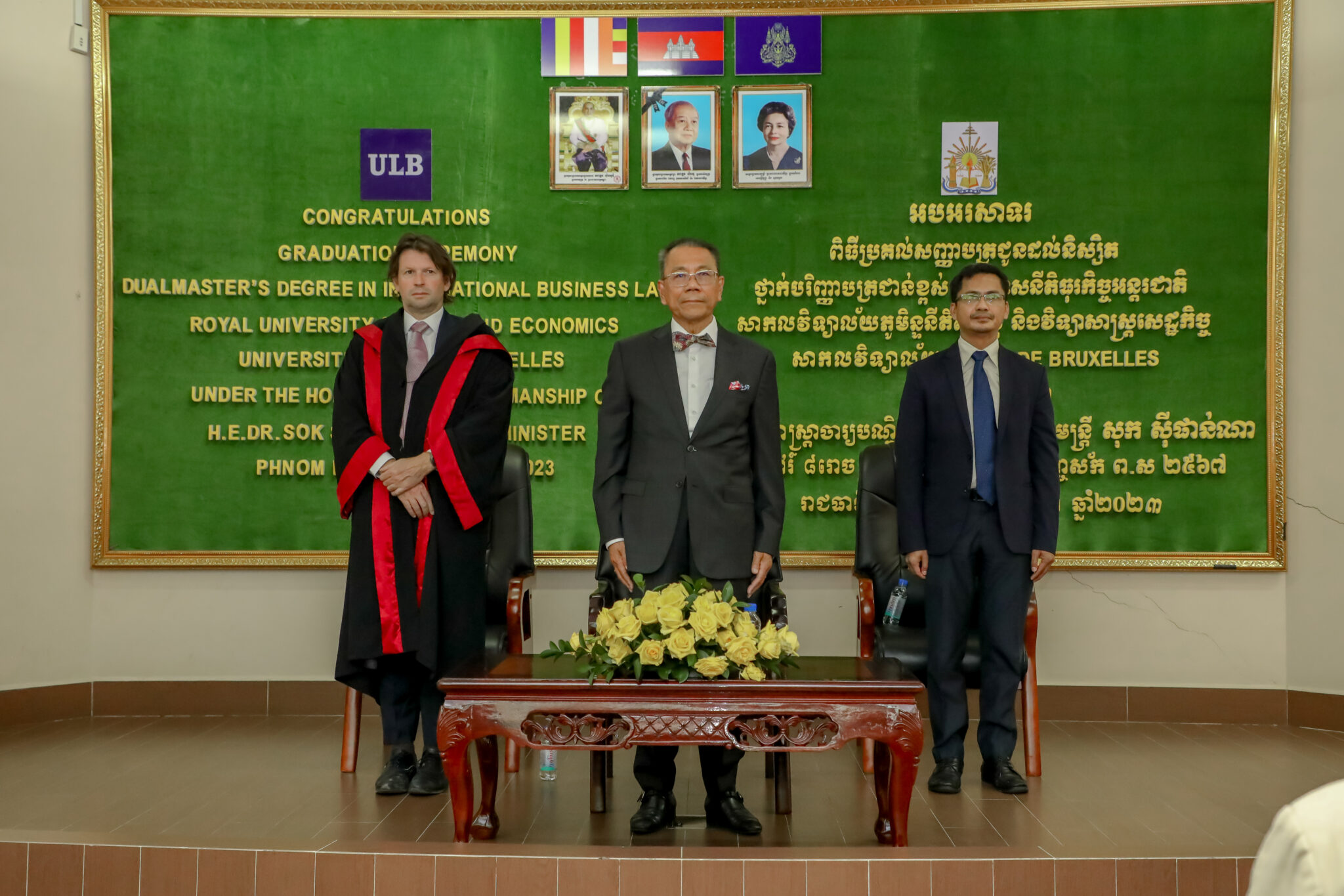 Diploma Award Ceremony for RULEULB Graduates from the Dual Master's